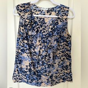 Cabi Sleeveless Blouse w/ Front Ruffles | Medium | Bundle Cabi for Discounts!